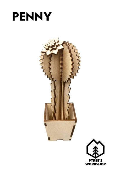 Laser Cut Wooden Cactus | Penny