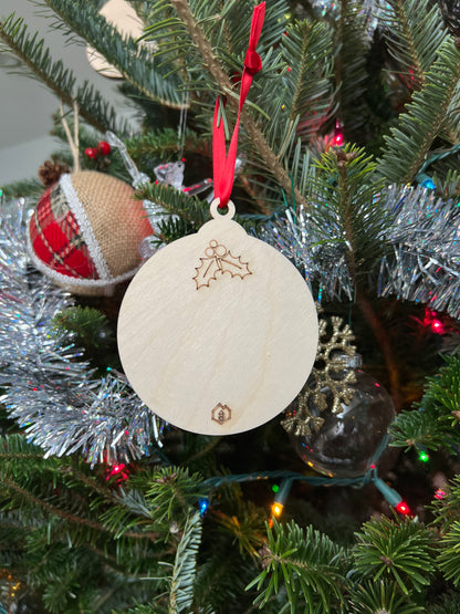 Believe 3D Ornament | Birch and Color | Laser Cut and Engraved | Personalized