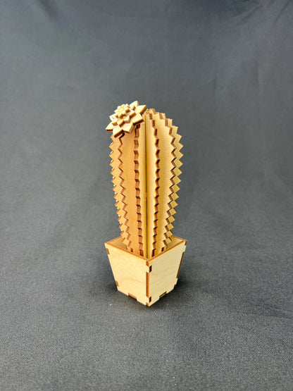 Laser Cut Wooden Cactus | Elsie