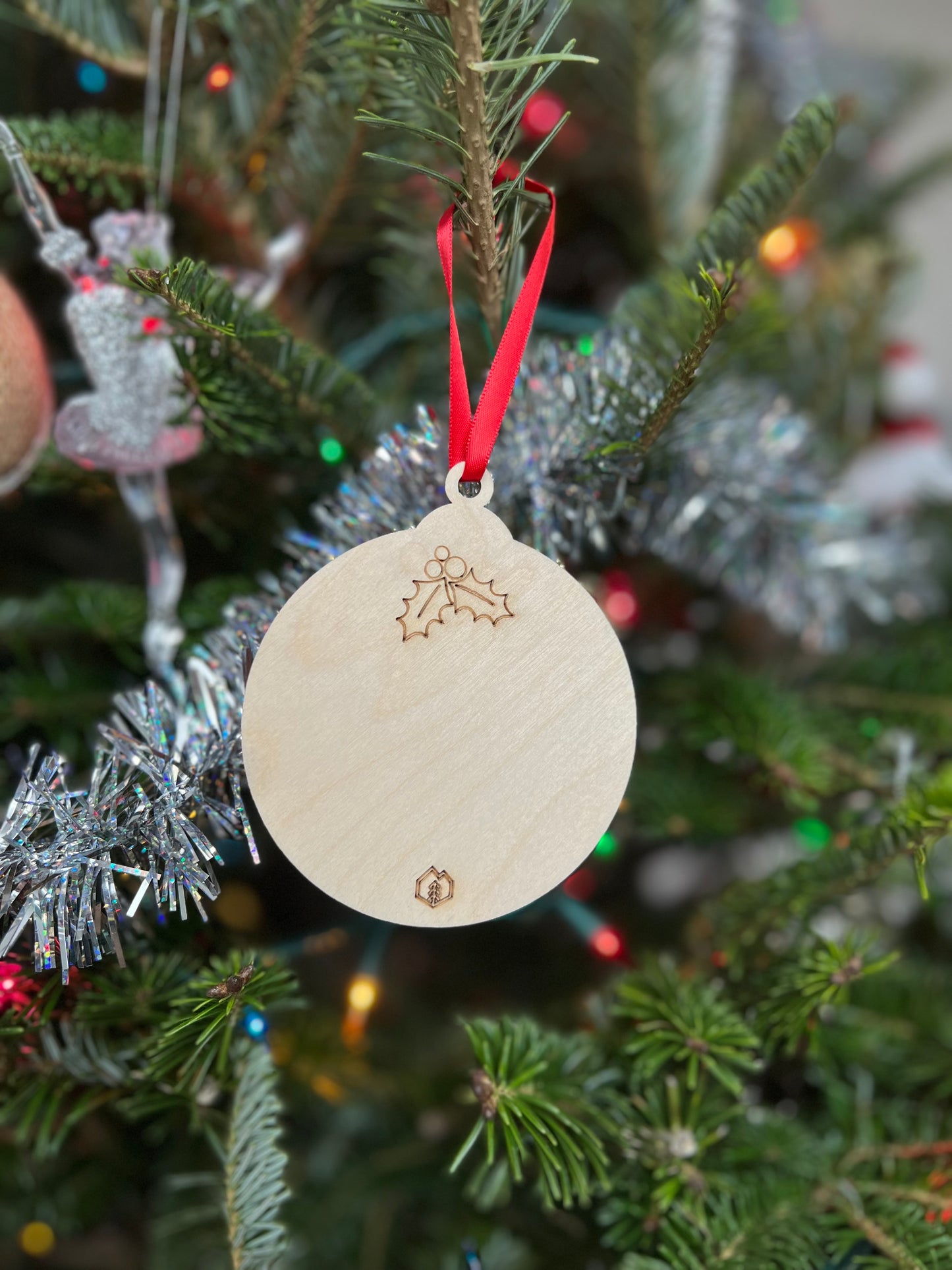 We Wish You a Merry Christmas 3D Ornament | Birch and Color | Laser Cut and Engraved | Personalized