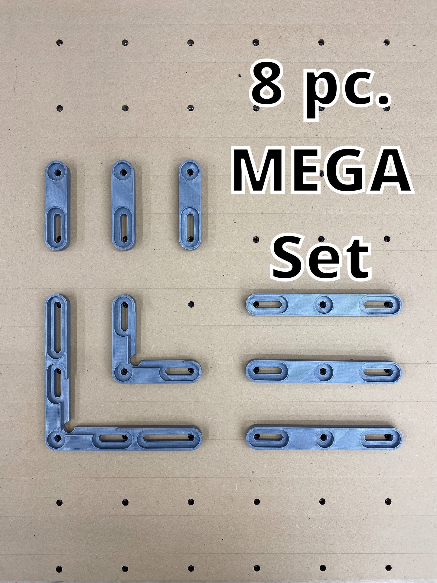 CNC Spoilboard corner clamp and rails fence set | Adjustable | Probe Compatible | Quick setup | Wasteboard System