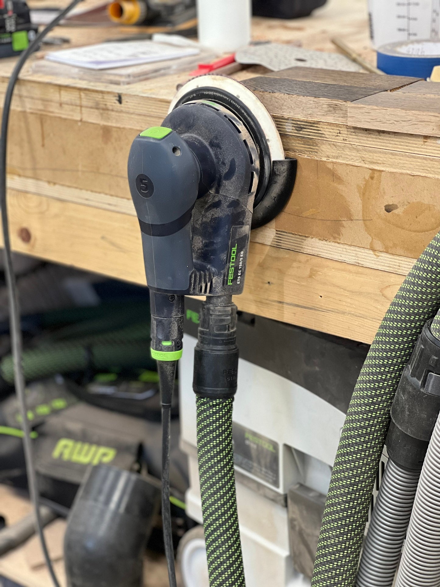 6” & 5” inch sander holder | 150mm / 125mm | Hanger | Festool | Mirka | Surfprep | Bosch