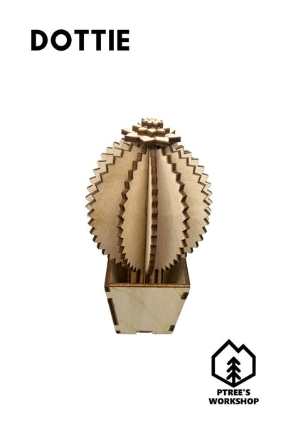Laser Cut Wooden Cactus | Dottie