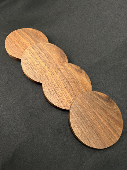 Walnut Circle Coaster | Handmade