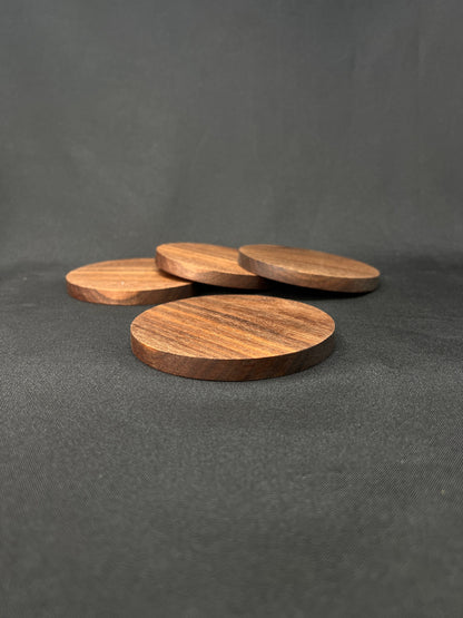 Walnut Circle Coaster | Handmade