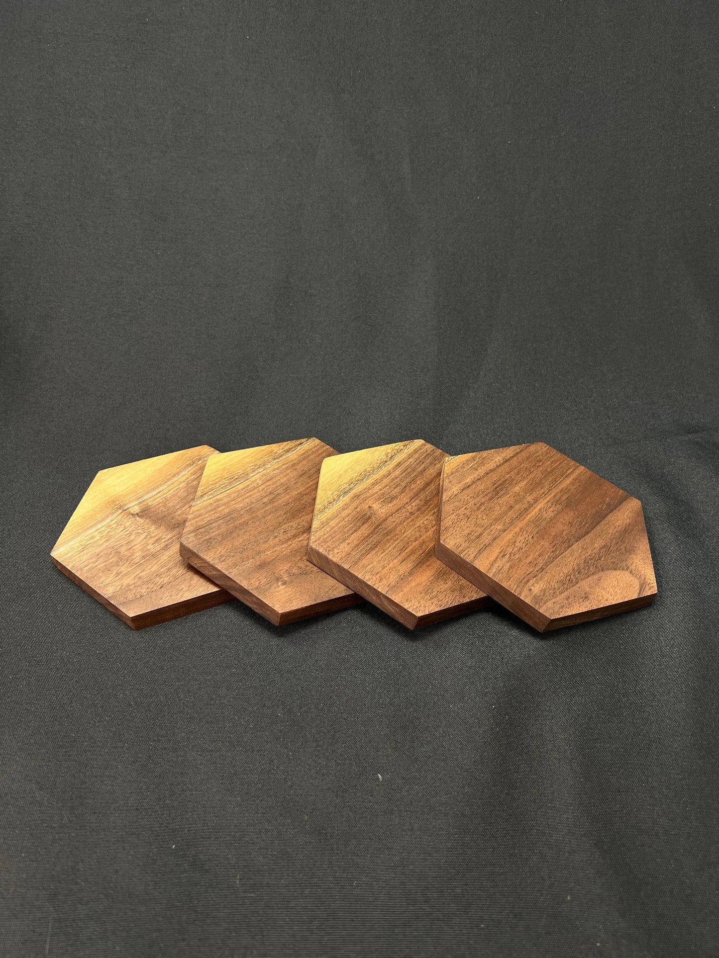 Walnut Hexagon Coaster | Handmade