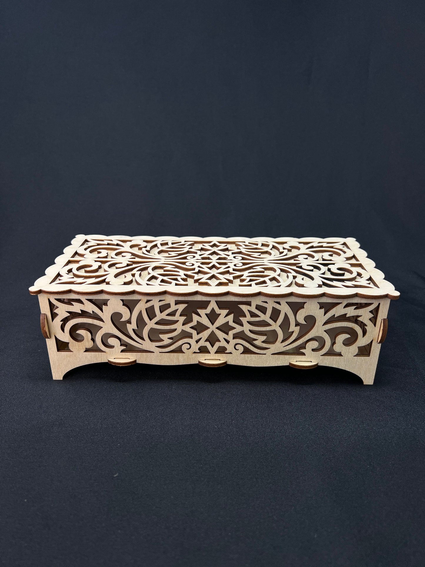 Ornate Laser Cut Wooden Box | Jewelry | Keepsake