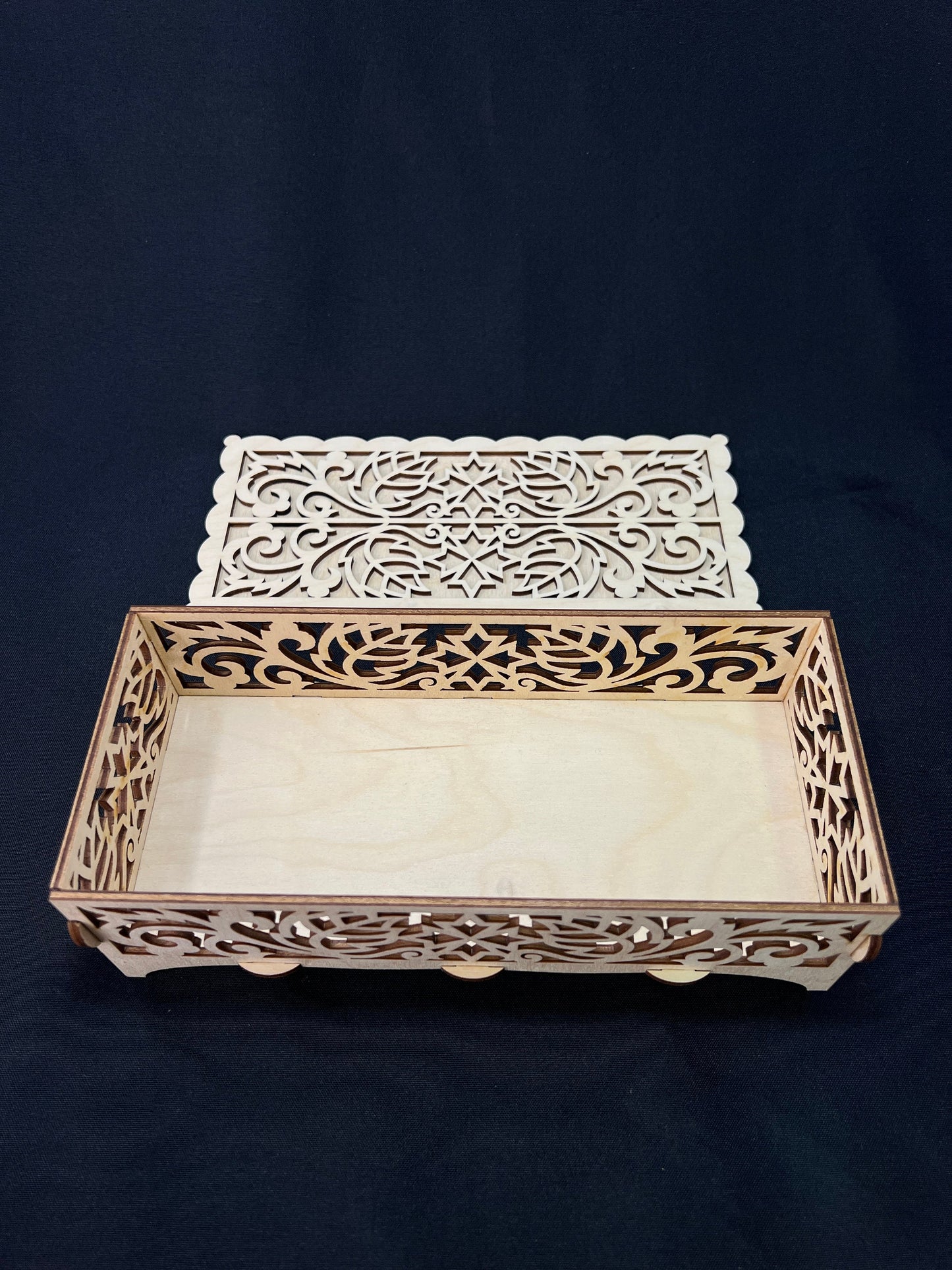 Ornate Laser Cut Wooden Box | Jewelry | Keepsake